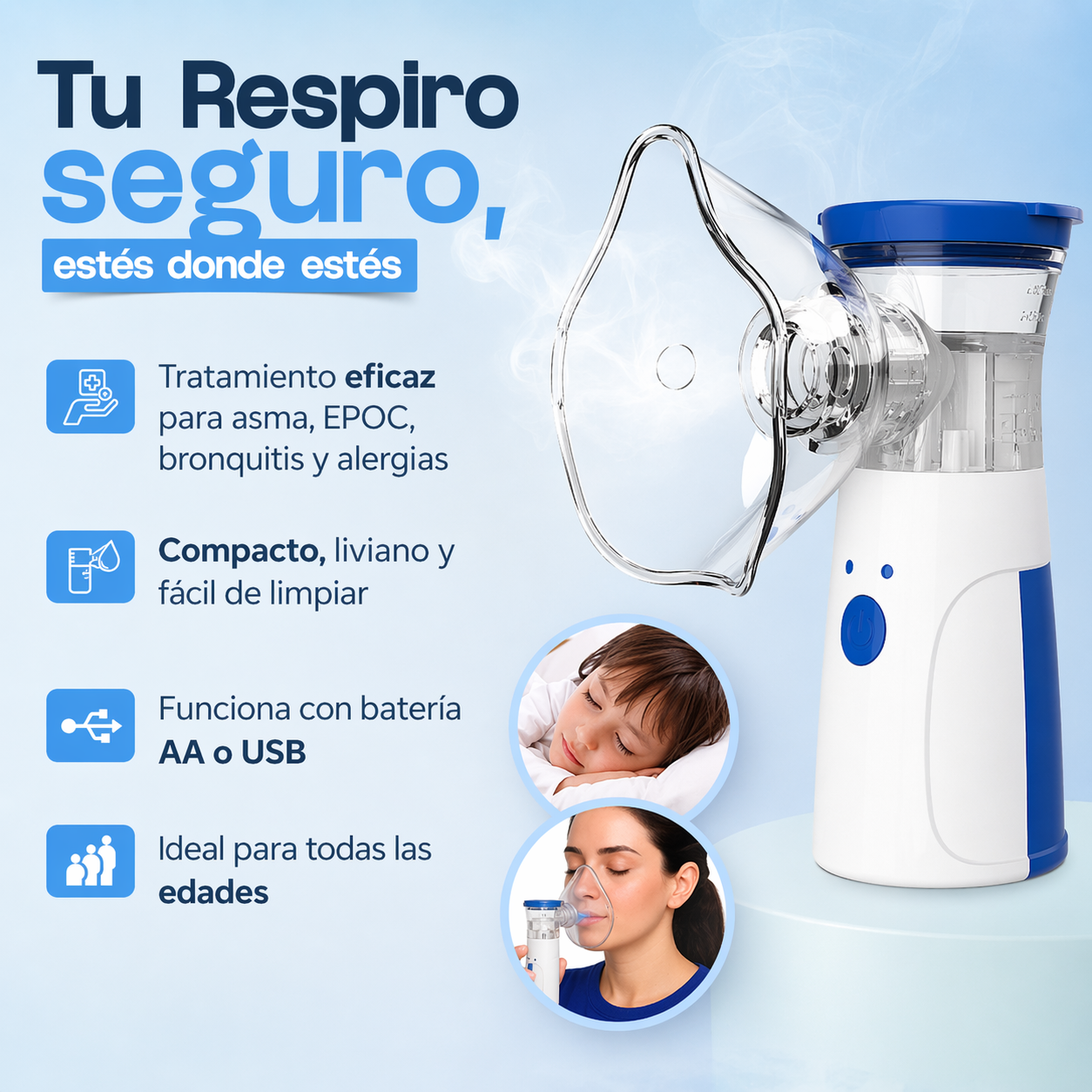 Nebulizador Inalámbrico