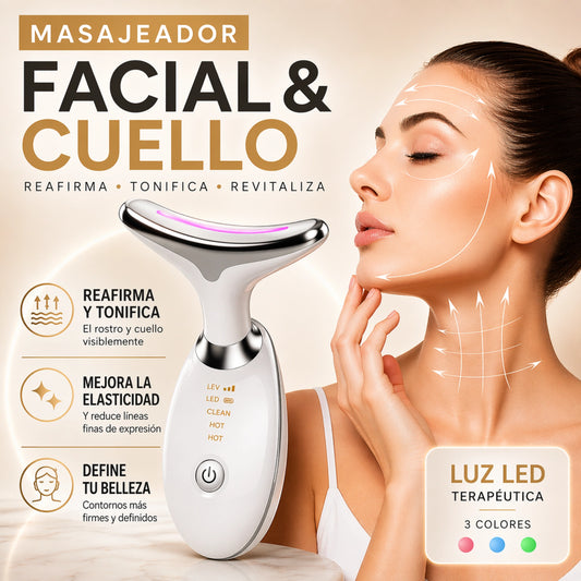 Masajeador Led Facial | Elimina Arrugas, Papada, Reafirmante Colágeno.